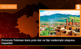 Erzurum-Tekman kara yolu ulaşıma kapatıldı