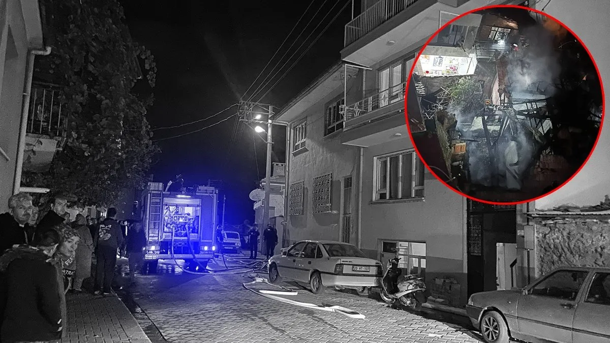 Müstakil evde çıkan yangın panik yarattı: Yaşlı adam son anda kurtarıldı!